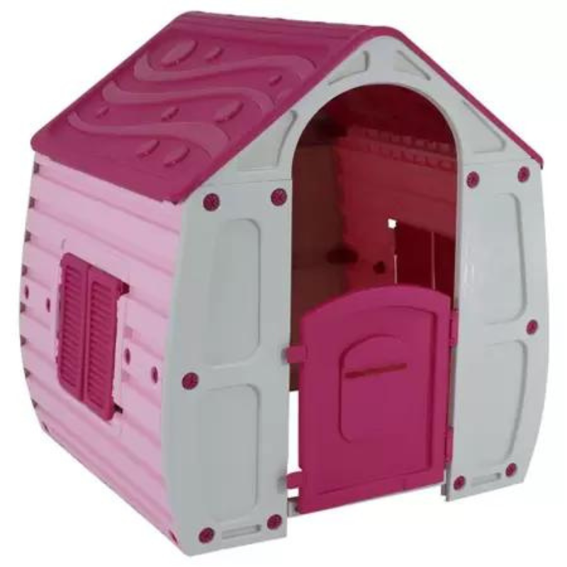 casinha de brinquedo insantil roosa